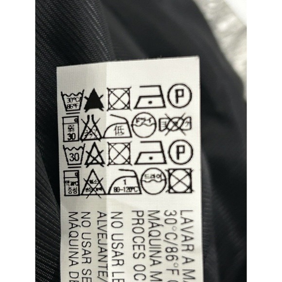 Zara Women’s White Black Floral Lace Sheer Top Upper Neck Zip Up Dress Size L - Picture 5 of 14